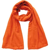 Mississhop 381 Feinstrick Kaschmir-Gemisch Beanie Mütze Slouch/XXL Schal/Handschuhe Orange Einheitsgroesse Schal