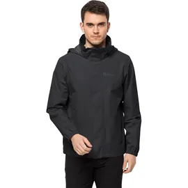 Jack Wolfskin Stormy Point 2L Regenjacke Herren Schwarz M