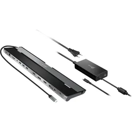 j5create USB-C Triple Display Docking Station für Dreifach-Bildschirm mit 100W PD Adapter