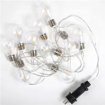 Licht-Erlebnisse LED Außenlichterkette 5 m Transparent Warmweiß