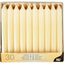 Papstar Tafelkerzen Ø 2,1 cm 19,6 cm creme 120 St.