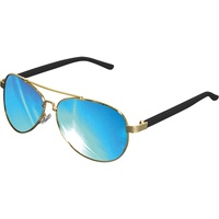MSTRDS Sunglasses Mumbo Mirror, gold/blue, One Size