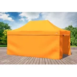 Faltpavillon Faltzelt Pavillon 3x4,5 Orange Gartenzelt Klappzelt Wasserdicht