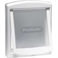 PetSafe Staywell Tür mit zwei Positionen für Hunde bis 18 kg, weiß (Manuelle Katzenklappe), Katzentüre + Katzennetz