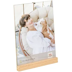 walther + design Simplicity Portraitrahmen, natur, 13 x 18 cm