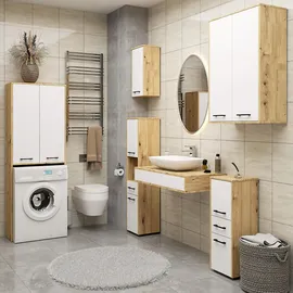 Akord Badezimmer-Hängeschrank FIN 30 x 60 x 22,5 cm Weiß
