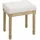 Homcom Sitzhocker 42L x 32B x 46,5H cm Beige