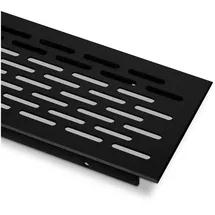 SO-Tech Lüftungsgitter oval schwarz eloxiert 500 mm