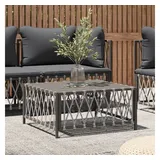 vidaXL Gartentisch Anthrazit 70x70x34 cm Gewebe