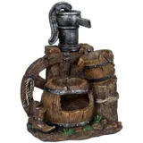 deluke Brunnen MANUEL Holz-/Stein-Optik