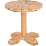 SonnenPartner Solis Gartentisch Ø 50 cm Old Teak