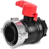 Bradas Kugelhahn S75x6 mit Auslauf S60x6 Aluminium