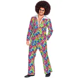 Widmann MILANO Party Fashion - Kostüm 70er Jahre Groovy Style, Jackett und Hose, Anzug, Disco Fever