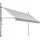 Tectake tectake® Klemmmarkise, mit Handkurbel, höhenverstellbar - 304 cm, einfache Montage