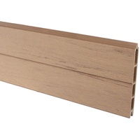 bambus-discount.com Profilbrett Einzelprofil Brett Sandfarben 178 x 15 x 2cm mit Nut und Feder für WPC Zaunanlagen Sichtschutzzäune