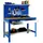 Simonrack Werkbank für Werkstatt, 910x610 mm, Lochwand und Schublade, Tragfähigkeit 400 kg, Blau)