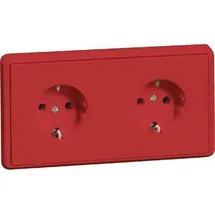 PEHA by Honeywell Schuko-Steckdose 2-fach Rot 1 St.