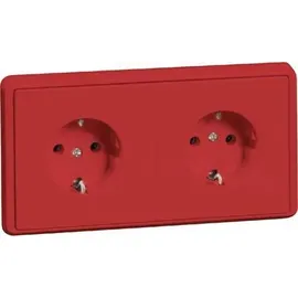 PEHA by Honeywell Schuko-Steckdose 2-fach Rot 1 St.