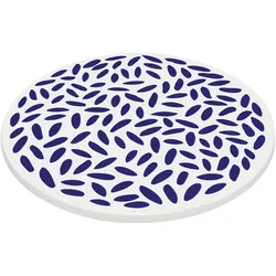 ZASSENHAUS Untersetzer NORDIC DROPS rund 20 cm Keramik mit Kork-Unterseite