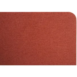 Mendler Akustik-Tischtrennwand HWC-G75, Büro-Sichtschutz Schreibtisch Pinnwand, doppelwandig Stoff/Textil ~ 60x120cm braun