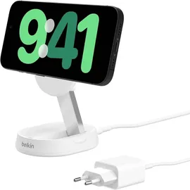 Belkin BoostCharge Pro - Kabelloses Aufladen, 1,5 m, Weiß AC, Schnellladung Drinnen,