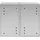 Uniprodo Mülltonnenbox - 2 x 240 l - Luftlöcher
