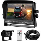 Rückfahrkamera-Set Mit 7"-Lcd-Monitor & 170° Weitwinkel- Rückfahrkamera, IP68 Wa