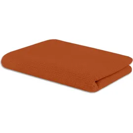 sleezzze Baumwoll Waffelpiqué Kuscheldecke 75 x 120 cm Petrol