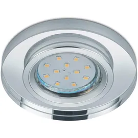 Trio Pirin 1x10W rund Kristallglas Chrom