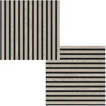 fibrotech® Akustikpaneel SQUARE Grey Oak 4 St. 52 x 52 x 2,2 cm