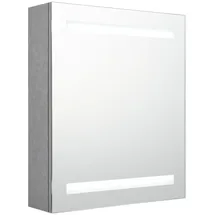 vidaXL LED-Bad-Spiegelschrank 50 cm grau