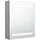 vidaXL LED-Bad-Spiegelschrank 50 cm grau