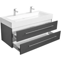 Badmöbel Design 1200 Doppel anthrazit