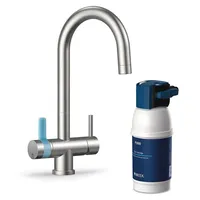 Brita 3-Wege-Küchenarmatur Edelstahl Silber