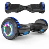 RCB Hoverboard 6,5 Zoll Skateboard für Kinder und Jugendliche mit Bluetooth und LED-Licht, leistungsstarker Motor, Geschenk für Kinder