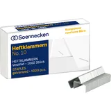 SOENNECKEN Heftklammern 3495 Nr.10 verzinkt 1.000 St./Pack.