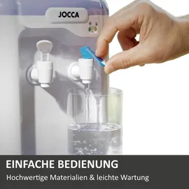 Jocca Wasserspender mit 7 Liter Tank, Kühlsystem 10-15°C, BPA-frei, Weiß-Lila