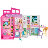 Barbie Puppenhaus Barbie Ferienhaus pink HRJ77
