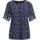 GOLDNER Kurzarmbluse Blau 40
