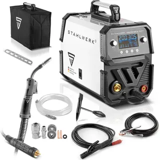 STAHLWERK Schweißgerät MIG MAG 200 ST Digital IGBT Einzelgerät m.Zub.40-200 A