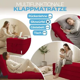 eloneo Gästematratze 140 x 195 x 15 cm weich Polyester