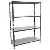 Simonrack Lagerregal Metall 1500x800x400 mm Anthrazit/Verzinkt 4 Fachböden 180 kg Biegepunkt