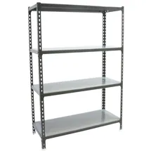 Simonrack Lagerregal Metall 1500x800x400 mm Anthrazit/Verzinkt 4 Fachböden 180 kg Biegepunkt