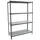 Simonrack Lagerregal Metall 1500x800x400 mm Anthrazit/Verzinkt 4 Fachböden 180 kg Biegepunkt