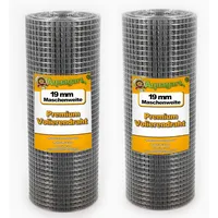 Aquagart 180m x 0,5m Volierendraht Drahtgitter Schweissgitter Drahtzaun Feuerverzinkt