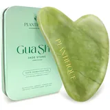 Plantifique Jade Gua Sha Stein für Gesichtsmassage - Guasha aus Natürlicher Jade Stein - Gesichtsstein- Massagesteine für die Lymphdrainage des Gesicht, Face Massager