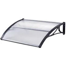 Trutzholm Vordach Pultvordach 75 x 120 cm schwarz