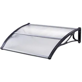 Trutzholm Vordach Pultvordach 75 x 120 cm schwarz