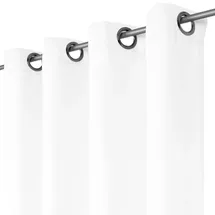 BestLivings Dekoschal Ellen Ösen cm x 145 cm weiß
