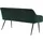 SalesFever Sitzbank Finja Samt Tannengrün 160 x 61 x 85 cm